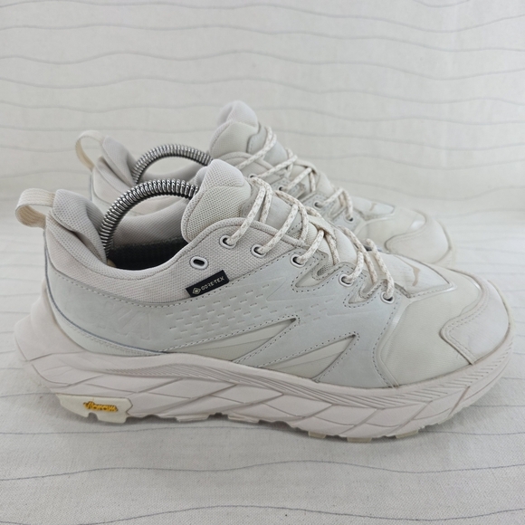 Hoka Shoes - Hoka One One Womens Anacapa Low GTX Beige Trail Hiking Running Shoes Size 9B